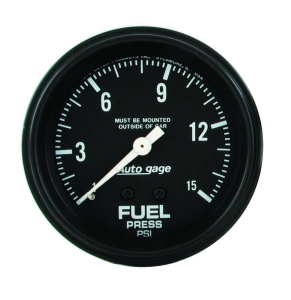 Fuel Pressure 2 5/8  0-15 Psi