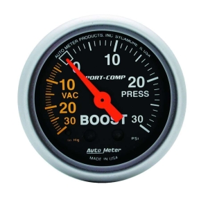 2-1/16 Sport-Comp, Boost Pressure Gauge 30 PSI
