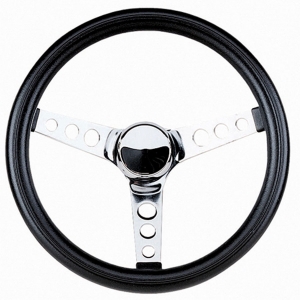 Steering Wheel  13-1/2 Diameter  3-1/2 Dish 3 Spoke 3 Bolt