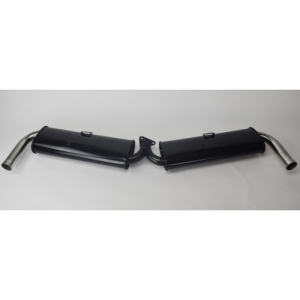 Dual Quiet Muffler, with Chrome Tips, for Type 3