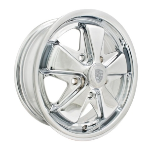 911 Alloy Wheel, All Chrome, 5.5 Wide, 5 on 130mm