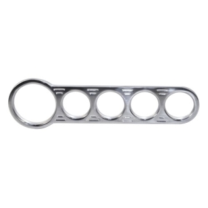 Billet Dash, for Manx Style, 1 Large, 4 Small Holes, Chrome