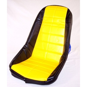 Low Back Seat Cover, Yellow, Fits Most Fiberglass Seats