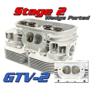 Gtv-2 Cnc VW Heads, 92mm Stage 2 Port Job, Dual Spring, Pair