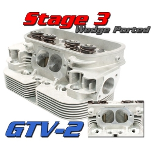 Gtv-2 Cnc VW Heads, 92mm Stage 3 Port Job, Dual Spring, Pair