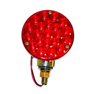 4 Led Tail Light, Red, Dual Function, Each