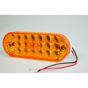 Led Oval Tail Light, Amber, Sold Each