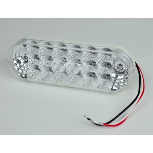 Led Oval Tail Light, Clear/Amber, Sold Each