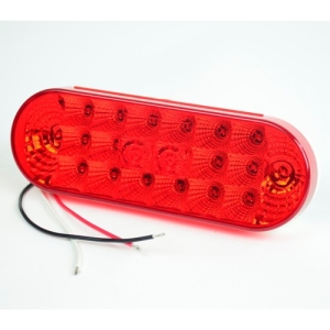 Led Oval Tail Light, Red, Sold Each