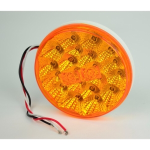 Led Round Tail Light, Amber, Sold Each
