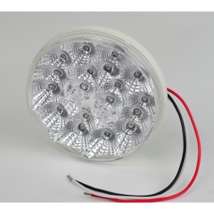 Led Round Tail Light, Clear/Amber, Sold Each